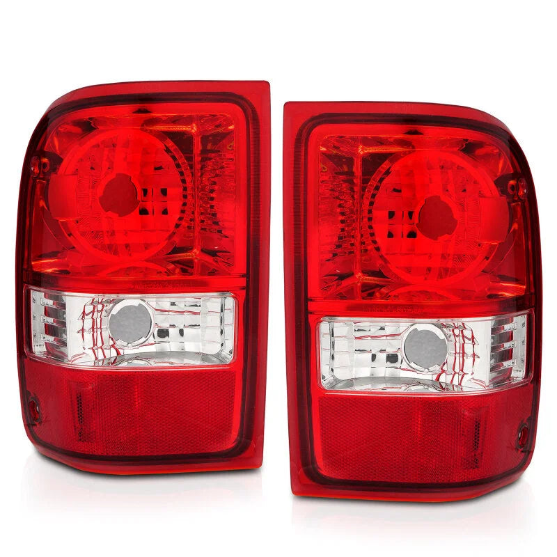 ANZO 2001-2011 Ford Ranger Taillights w/ Red/Clear Lens (OE Replacement) Pair - Side View