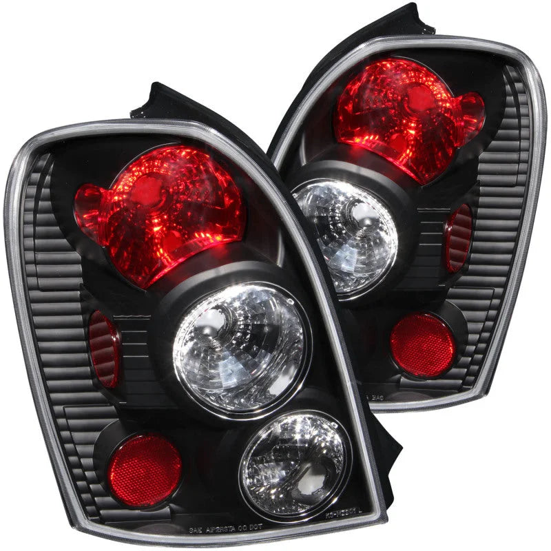 ANZO 2002-2003 Mazda Protege 5 Taillights Black - Main Product View