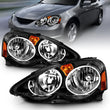 Load image into Gallery viewer, ANZO 2002-2004 Acura Rsx Crystal Headlights Black - Installation View