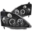 Load image into Gallery viewer, ANZO 2002-2004 Honda Civic Projector Headlights w/ Halo Black - Main Product View