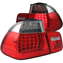 Load image into Gallery viewer, ANZO 2002-2005 BMW 3 Series E46 LED Taillights Red/Clear - Main Product View