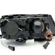 Load image into Gallery viewer, ANZO 2002-2005 BMW 3 Series E46 Projector Headlights w/ Halo Black - Side View