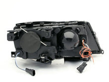 Load image into Gallery viewer, ANZO 2002-2005 BMW 3 Series E46 Projector Headlights w/ Halo Black - Side View