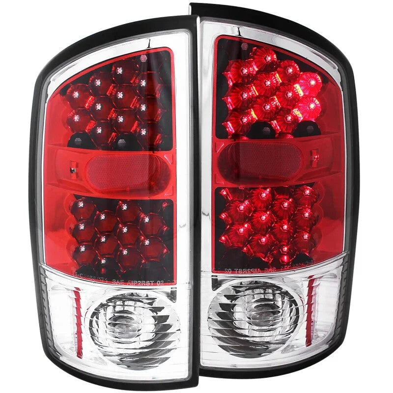 ANZO 2002-2005 Dodge Ram 1500 LED Taillights Red/Clear - Main Product View