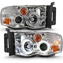 Load image into Gallery viewer, ANZO 2002-2005 Dodge Ram 1500 Projector Headlights w/ Halo Chrome Clear Amber - Additional View 5