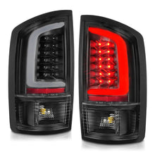 Load image into Gallery viewer, ANZO 2002-2006 Dodge  Ram 1500 LED Tail Lights w/ Light Bar Black Housing Clear Lens - Installation View