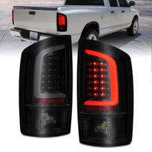 Load image into Gallery viewer, ANZO 2002-2006 Dodge  Ram 1500 LED Tail Lights w/ Light Bar Black Housing Smoke Lens - Main Product View