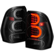 Load image into Gallery viewer, ANZO 2002-2009 Chevrolet Trailblazer LED Tail Lights w/ Light Bar Black Housing Smoke Lens - Back View