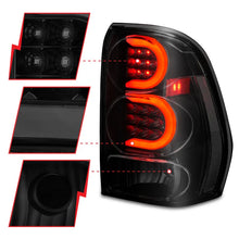 Load image into Gallery viewer, ANZO 2002-2009 Chevrolet Trailblazer LED Tail Lights w/ Light Bar Black Housing Smoke Lens - Additional View 5