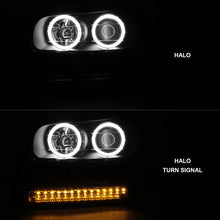 Load image into Gallery viewer, ANZO 2002-2009 Chevrolet Trailblazer Projector Headlights w/ Halo Black - Additional View 5