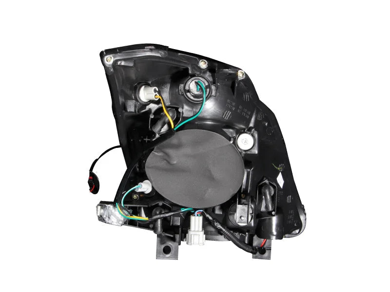 ANZO 2003-2005 Nissan 350Z Crystal Headlights Black - Side View
