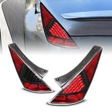 Load image into Gallery viewer, ANZO 2003-2005 Nissan 350Z LED Taillights Black - Side View