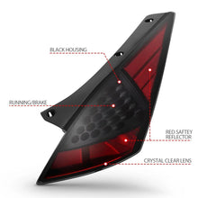 Load image into Gallery viewer, ANZO 2003-2005 Nissan 350Z LED Taillights Smoke - Back View
