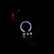 Load image into Gallery viewer, ANZO 2003-2005 Nissan 350Z Projector Headlights w/ Halo Black - Side View