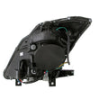 Load image into Gallery viewer, ANZO 2003-2005 Nissan 350Z Projector Headlights w/ Halo Black - Detail View
