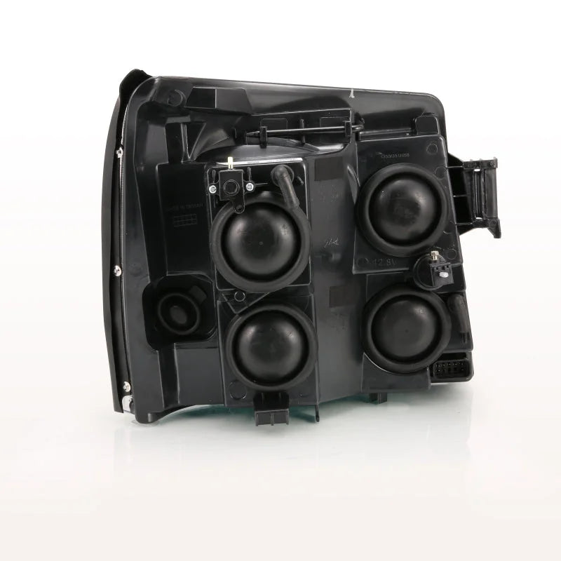 ANZO 2003-2006 Cadillac Escalade Crystal Headlight Black Amber - Main Product View