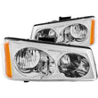 Load image into Gallery viewer, ANZO 2003-2006 Chevrolet Silverado 1500 Crystal Headlights Chrome - Main Product View