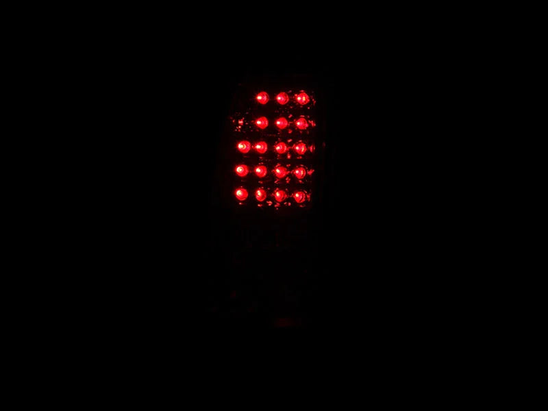 ANZO 2003-2006 Chevrolet Silverado 1500 LED Taillights Red/Clear - Installation View