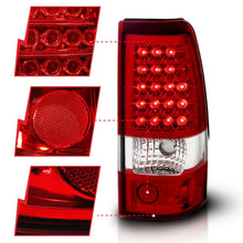 Load image into Gallery viewer, ANZO 2003-2006 Chevrolet Silverado 1500 LED Taillights Red/Clear - Additional View 9