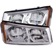 Load image into Gallery viewer, ANZO 2003-2006 Chevrolet Silverado 1500 Projector Headlights w/ U-Bar Chrome - Main Product View
