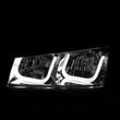 Load image into Gallery viewer, ANZO 2003-2006 Chevrolet Silverado 1500 Projector Headlights w/ U-Bar Chrome - Side View