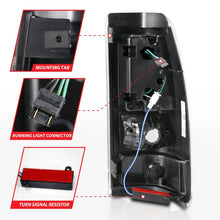 Load image into Gallery viewer, ANZO 2003-2006 Chevy Silverado 1500 LED Taillights Plank Style Black w/Clear Lens - Additional View 6