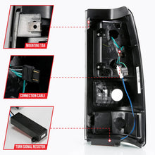 Load image into Gallery viewer, ANZO 2003-2006 Chevy Silverado 1500 LED Taillights Plank Style Black w/Smoke Lens - Side View