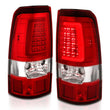 Load image into Gallery viewer, ANZO 2003-2006 Chevy Silverado 1500 LED Taillights Plank Style Chrome With Red/Clear Lens - Additional View 5