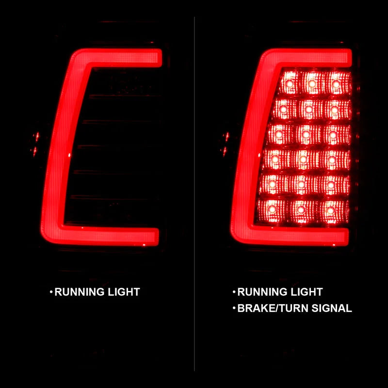 ANZO 2003-2006 Chevy Silverado 1500 LED Taillights Plank Style Chrome With Red/Clear Lens - Additional View 8