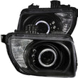 Load image into Gallery viewer, ANZO 2003-2006 Honda Element Projector Headlights w/ Halo Black - Main Product View