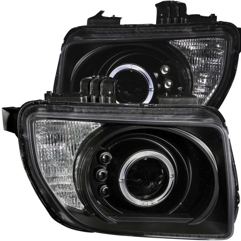 ANZO 2003-2006 Honda Element Projector Headlights w/ Halo Black - Main Product View