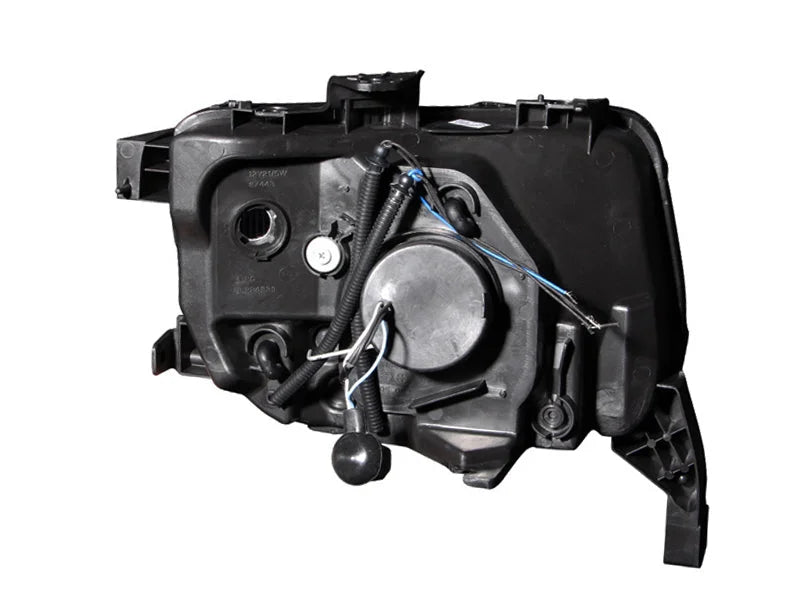ANZO 2003-2006 Honda Element Projector Headlights w/ Halo Black - Detail View