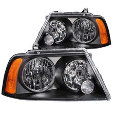 Load image into Gallery viewer, ANZO 2003-2006 Lincoln Navigator Crystal Headlights Black - Main Product View