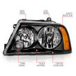 Load image into Gallery viewer, ANZO 2003-2006 Lincoln Navigator Crystal Headlights Black - Back View