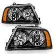 Load image into Gallery viewer, ANZO 2003-2006 Lincoln Navigator Crystal Headlights Black - Additional View 5