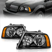 Load image into Gallery viewer, ANZO 2003-2006 Lincoln Navigator Crystal Headlights Black - Additional View 6