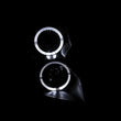 Load image into Gallery viewer, ANZO 2003-2007 Cadillac Cts Projector Headlights w/ Halo Black - Side View