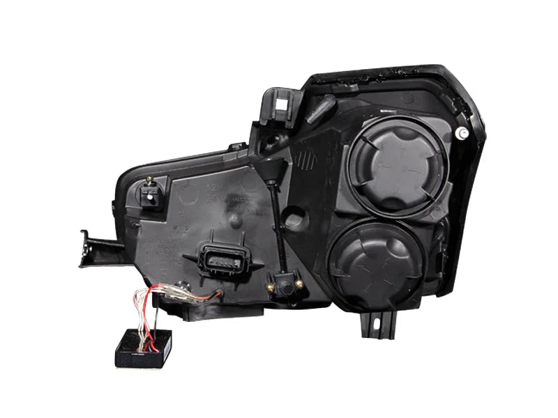 ANZO 2003-2007 Cadillac Cts Projector Headlights w/ Halo Black - Detail View