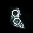 Load image into Gallery viewer, ANZO 2003-2007 Cadillac Cts Projector Headlights w/ Halo Black (CCFL) - Side View
