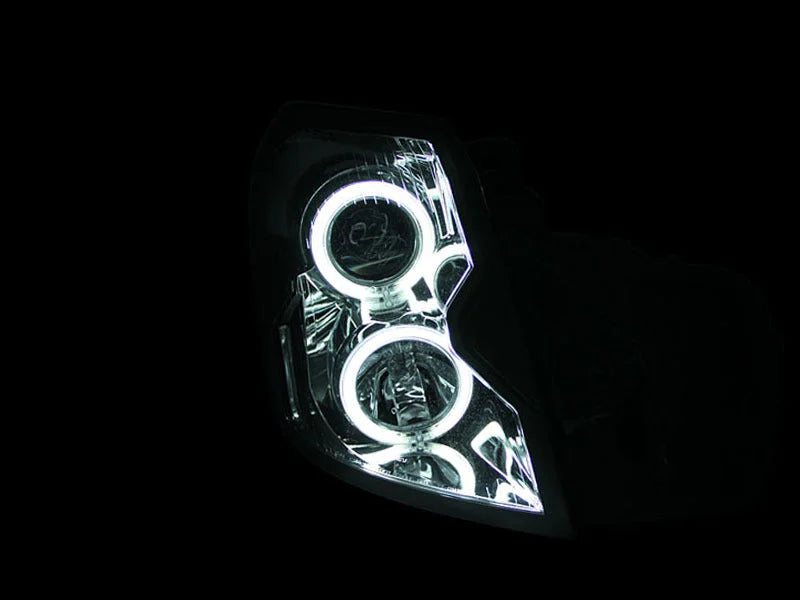 ANZO 2003-2007 Cadillac Cts Projector Headlights w/ Halo Black (CCFL) - Side View