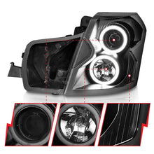 Load image into Gallery viewer, ANZO 2003-2007 Cadillac Cts Projector Headlights w/ Halo Black (CCFL) - Additional View 9