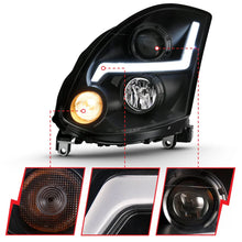 Load image into Gallery viewer, ANZO 2003-2007 Infiniti G35 Projector Headlight Plank Style Black (HID Compatible, No HID Kit ) - Additional View 8