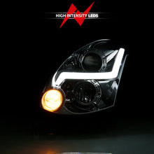 Load image into Gallery viewer, ANZO 2003-2007 Infiniti G35 Projector Headlight Plank Style Black (HID Compatible, No HID Kit ) - Additional View 9