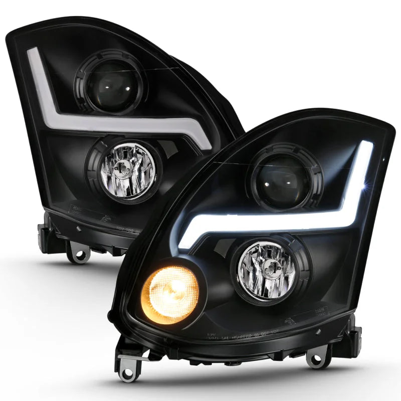 ANZO 2003-2007 Infiniti G35 Projector Headlight Plank Style Black (HID Compatible, No HID Kit ) - Additional View 11