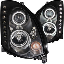 Load image into Gallery viewer, ANZO 2003-2007 Infiniti G35 Projector Headlights w/ Halo Black (CCFL) (HID Compatible) - Main Product View