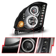 Load image into Gallery viewer, ANZO 2003-2007 Infiniti G35 Projector Headlights w/ Halo Black (CCFL) (HID Compatible) - Additional View 6