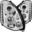 Load image into Gallery viewer, ANZO 2003-2007 Infiniti G35 Projector Headlights w/ Halo Chrome (CCFL) (HID Compatible) - Main Product View