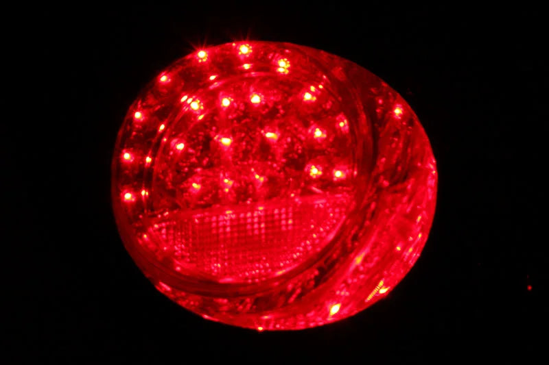 ANZO 2003-2008 Toyota Corolla LED Taillights Red/Smoke - Side View