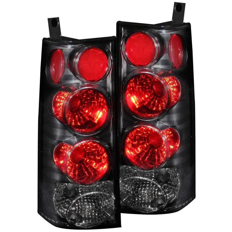ANZO 2003-2015 Chevrolet Express Taillights Black - Main Product View
