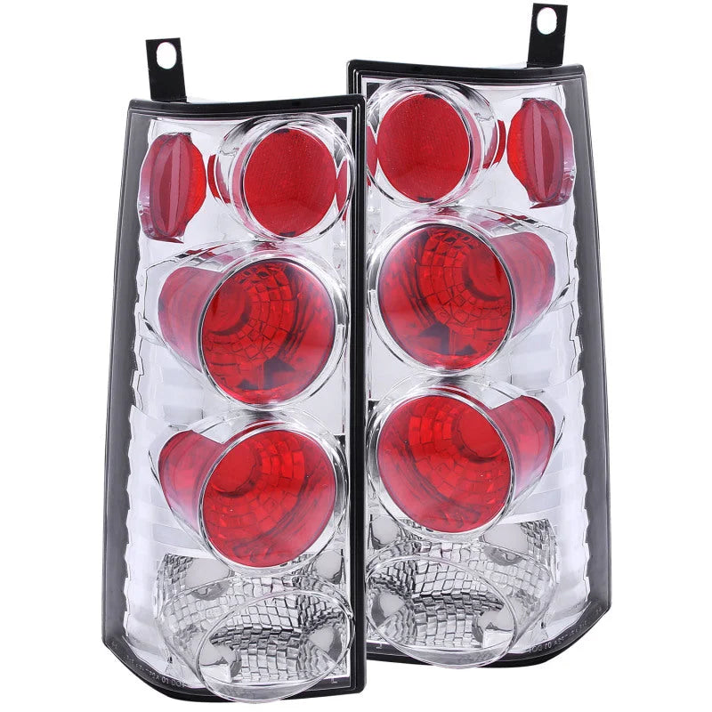 ANZO 2003-2015 Chevrolet Express Taillights Chrome - Main Product View